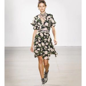 Nicole Miller Ruffle Spring Blooms Dress 🌿🪴